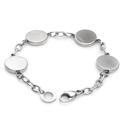 76-stone CRYSTAL STAINLESS STEEL BRACELET-20cm